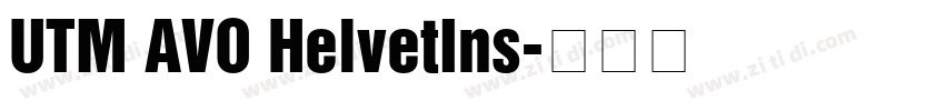UTM AVO HelvetIns字体转换